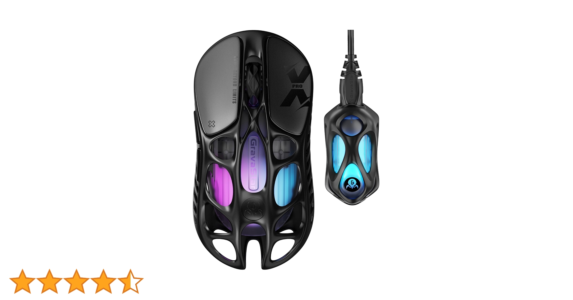 未開封)GravaStar MERCURY X ワイヤレスゲーミングマウス Mercury X Gaming Mouse - Wireless | High DPI Gaming Mouse